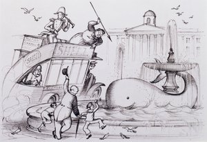 Une baleine à Trafalgar Square, c.1930 - Rex Whistler